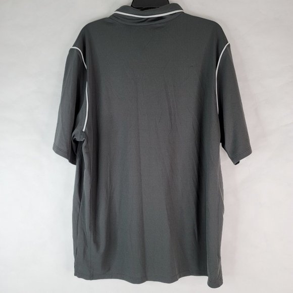 Nike Performance Polo Men's XL Gray White 476281-212 Golf Athletic R Embroidered - Picture 2 of 9